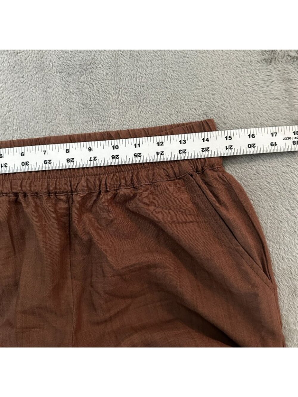 Marine Layer Allison Trouser Brown Wide Leg Pull On Lyocell Pants Women's SMALL - Picture 6 of 8